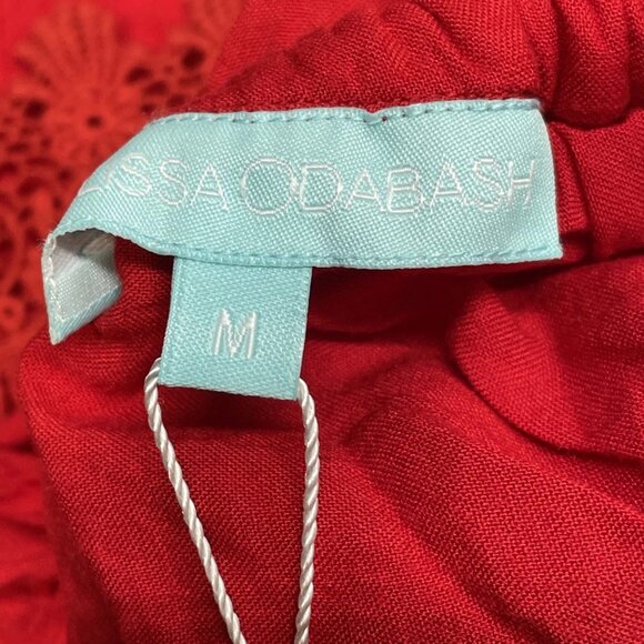 MELISSA ODABASH Women’s Jo One-Shoulder Midi Dress Red Size M - Picture 7 of 8